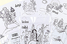  Saffron Stories ♦ B ♦ Colouring Sheets { Goddess Series }